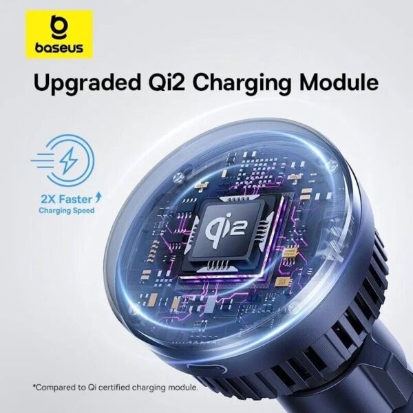 Baseus MagPro Series 15W Magnetic Wireless Charging Car Mount - Image 5