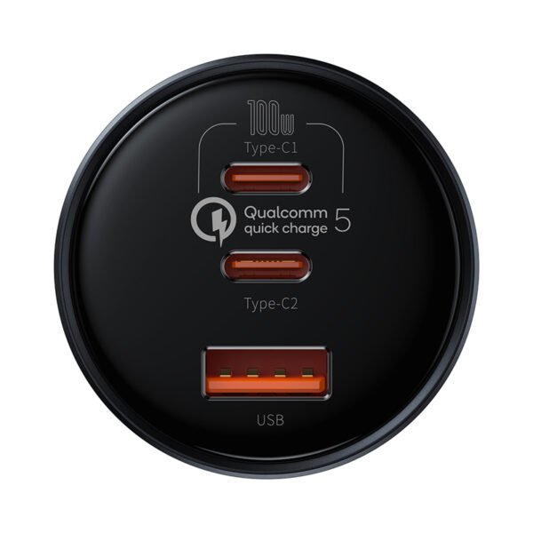 Baseus 160W Qualcomm® Quick Charge™ 5 Car Charger - Image 4