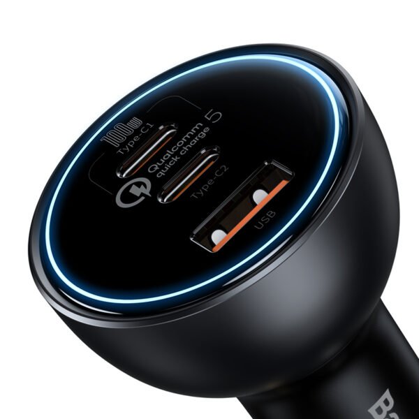 Baseus 160W Qualcomm® Quick Charge™ 5 Car Charger - Image 3
