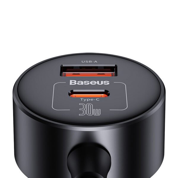 Baseus High Efficiency Pro 30W 1-for-2 Car Cigarette Lighter - Image 7
