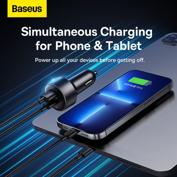 Baseus High Efficiency Pro 30W 1-for-2 Car Cigarette Lighter - Image 11