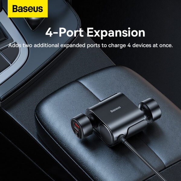 Baseus High Efficiency Pro 30W 1-for-2 Car Cigarette Lighter - Image 9