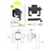 Baseus GoTrip Series Scooter Mirror Phone Mount Holder - Image 11