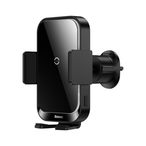 Baseus Halo Electric 15W Wireless Charging Car Mount – Black - SUDD000001
