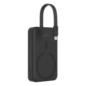 Baseus Magnetic Mini 10000mAh 20W Wireless Power Bank with Built-in Lightning Cable - Cluster Black (P10022109113-00)