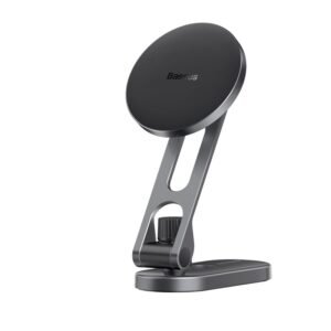 Baseus T-Space Series Folding Metal Car Mount Magnetic Phone Holder - Frost Silver – C40151300S11-00