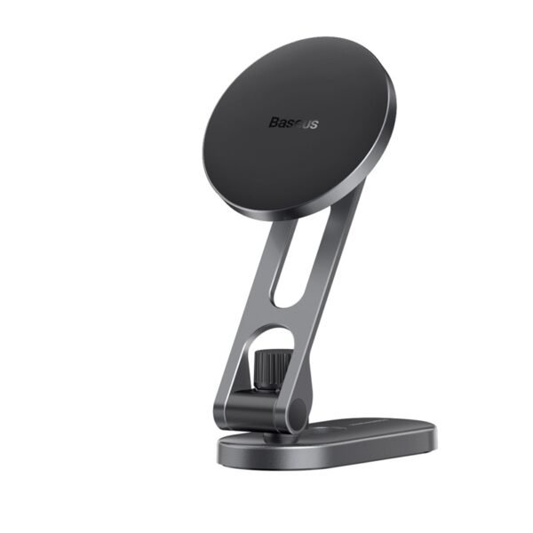 Baseus T-Space Series Folding Metal Car Mount Magnetic Phone Holder - Frost Silver – C40151300S11-00