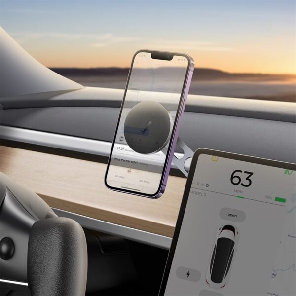 Baseus T-Space Series Folding Magnetic Metal Car Mount - Image 4