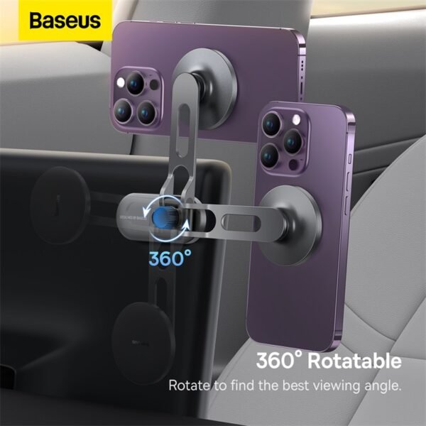 Baseus T-Space Series Folding Magnetic Metal Car Mount - Image 3