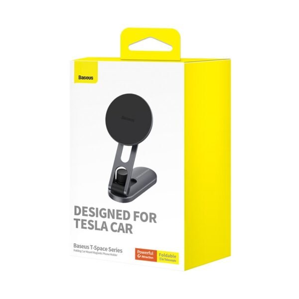 Baseus T-Space Series Folding Magnetic Metal Car Mount - Image 8