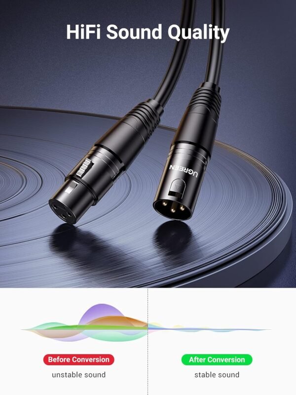 UGREEN 20714 XLR Microphone Extension Cable - Image 3
