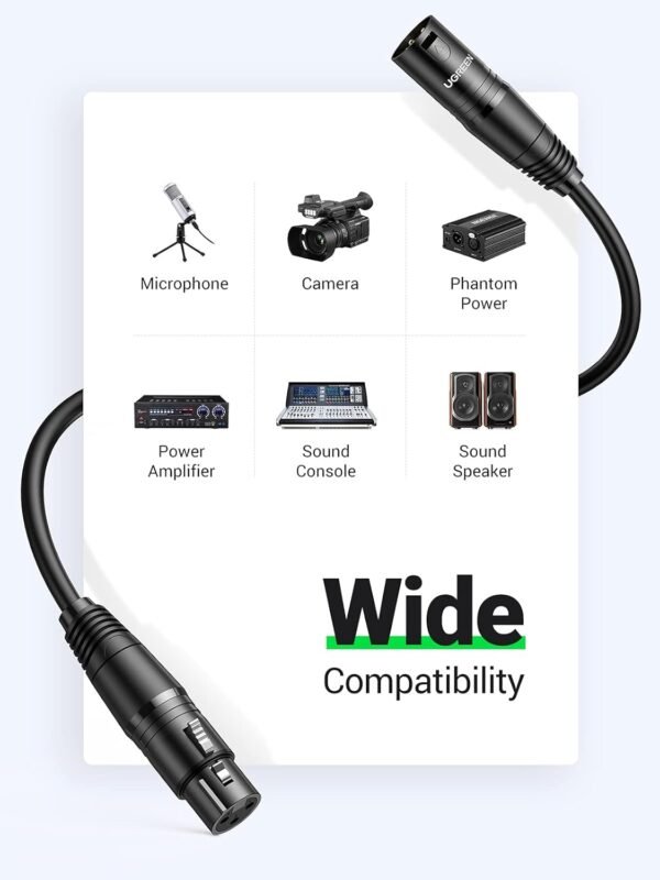 UGREEN 20714 XLR Microphone Extension Cable - Image 8