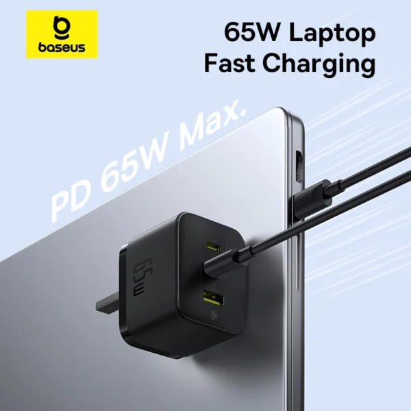 Baseus Palm 65W 3-Port Fast Charger Kit - Image 10
