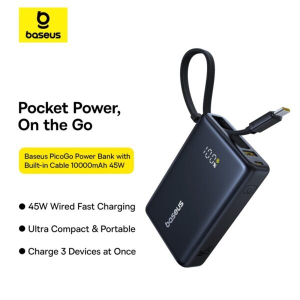 Baseus PicoGo 45W 10000mAh Fast Charging Power Bank - Image 10