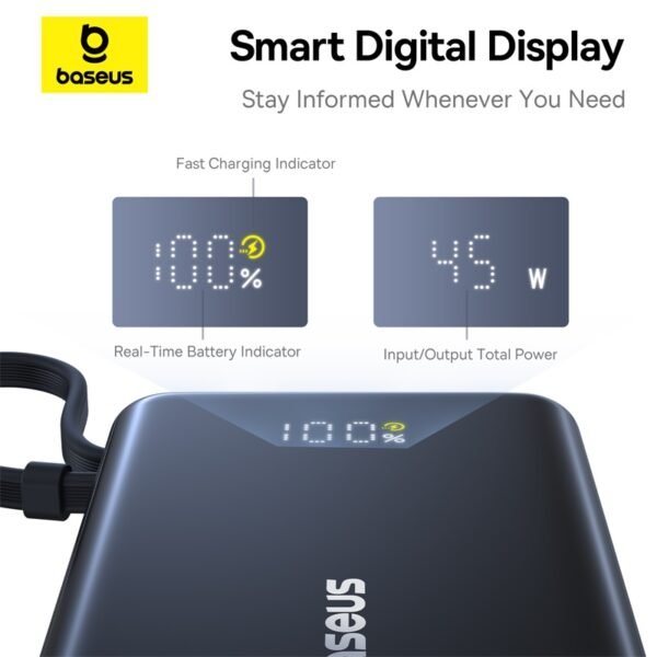 Baseus PicoGo 45W 10000mAh Fast Charging Power Bank - Image 5