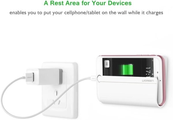 UGREEN Adhesive Wall Mount Phone Charging Holder - Image 3