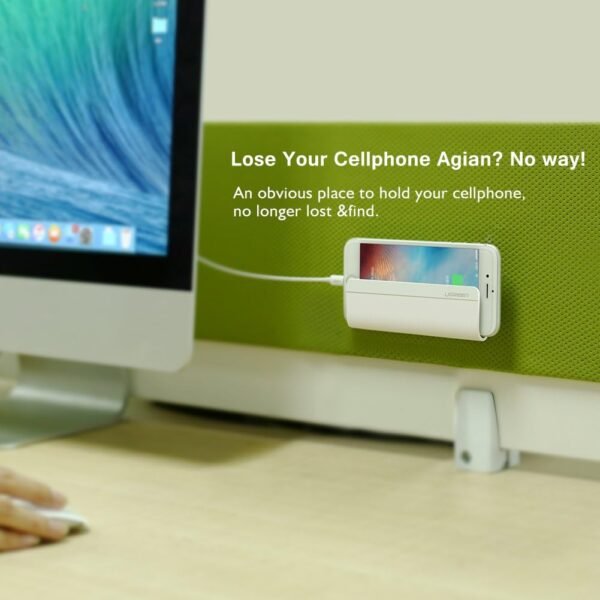 UGREEN Adhesive Wall Mount Phone Charging Holder - Image 6