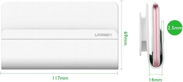 UGREEN Adhesive Wall Mount Phone Charging Holder - Image 7