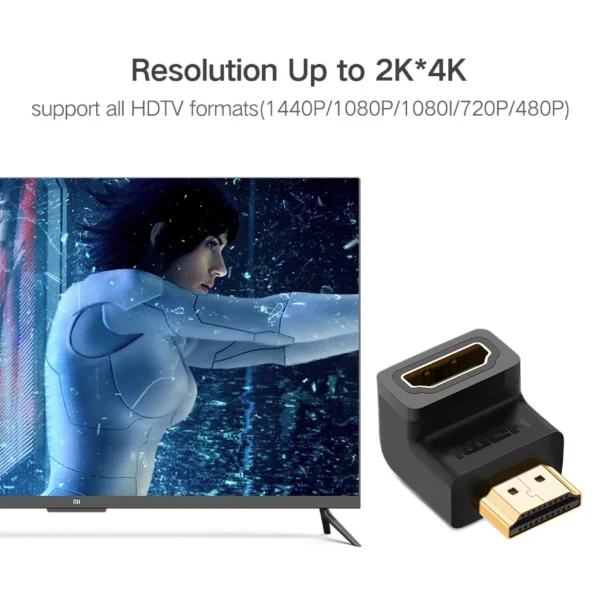 UGREEN HDMI 4K Male to Female Up-angled Connector - Image 7