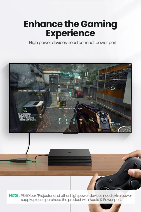 UGREEN HDMI To VGA + 3.5mm Audio Converter - Image 2