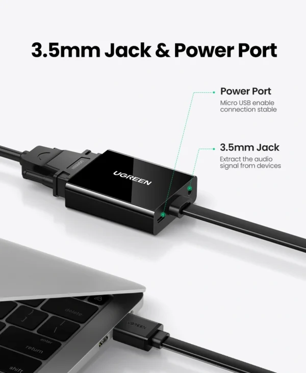 UGREEN HDMI To VGA + 3.5mm Audio Converter - Image 7