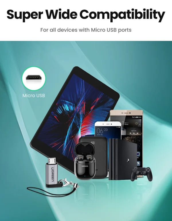 UGREEN Micro USB Male to Type-C Female Adapter - Image 6