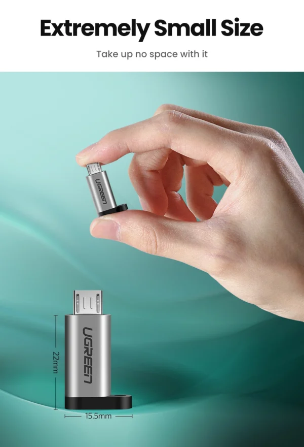 UGREEN Micro USB Male to Type-C Female Adapter - Image 5