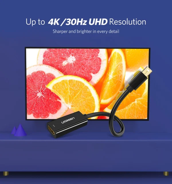 UGREEN Mini DP to HDMI Converter 1080P - Image 2