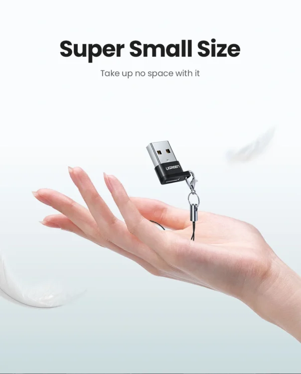 UGREEN USB 2.0 Male to Type-C Female Adapter - Image 8