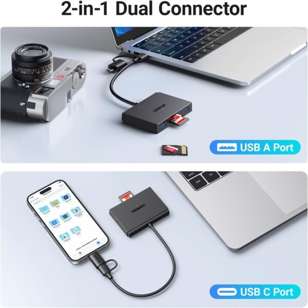 UGREEN 4-in-1 Type-C + USB Card Reader - Image 4