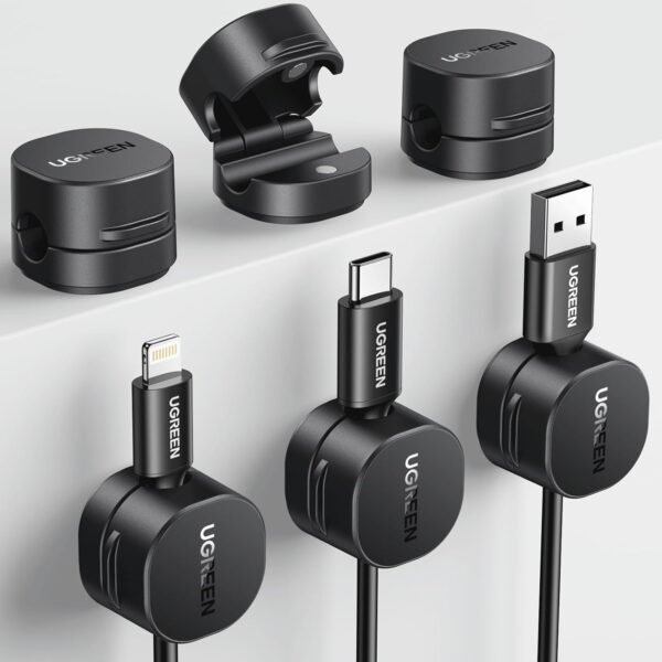 UGREEN Magnetic Cable Organizer Clips (3-Pack) – 45797