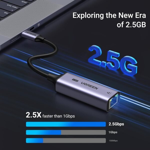 UGREEN USB-C to RJ45 2.5G Ethernet Adapter - Image 3