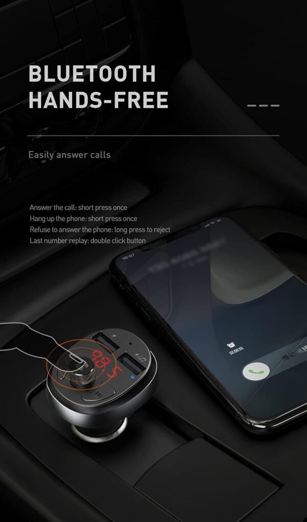 Mcdodo Bluetooth FM Transmitter Car Charger - Image 5