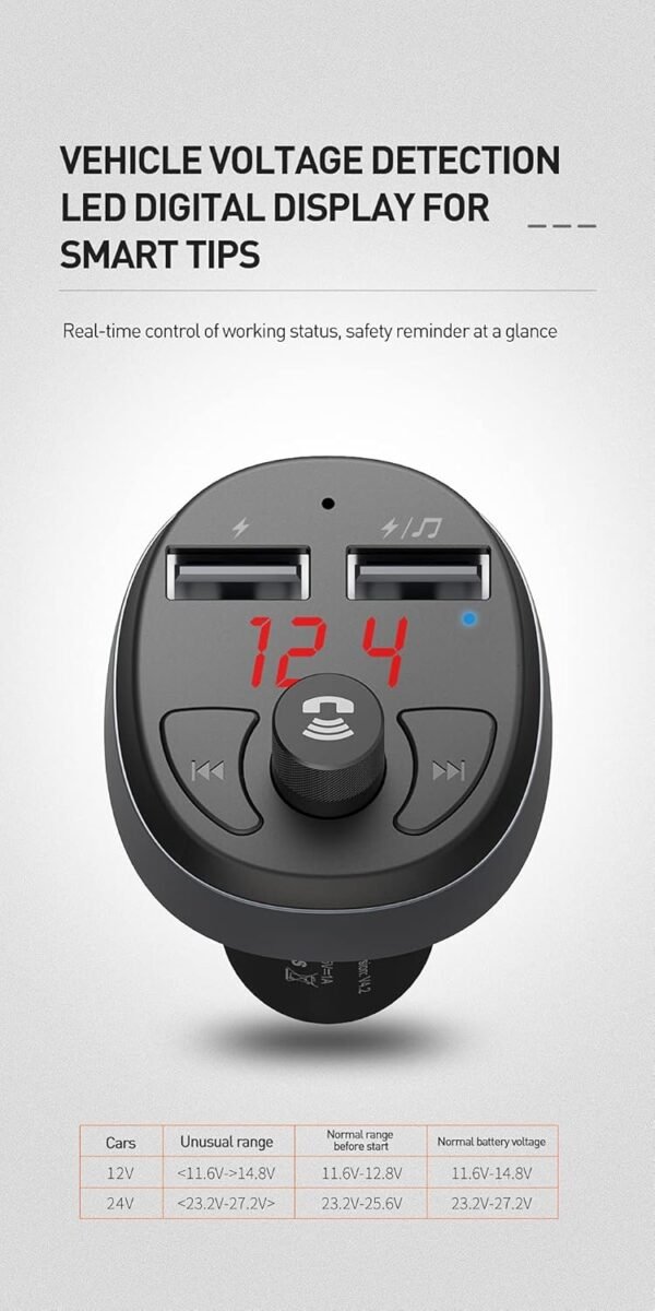 Mcdodo Bluetooth FM Transmitter Car Charger - Image 4