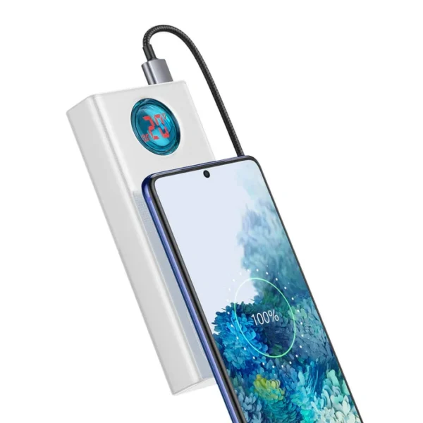 Baseus Amblight 30000mAh 65W Power Bank - White - Image 3