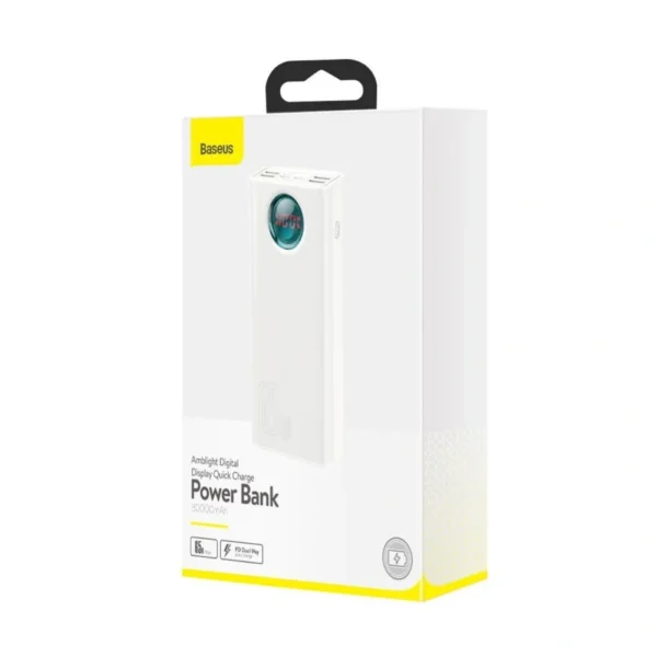 Baseus Amblight 30000mAh 65W Power Bank - White - Image 8