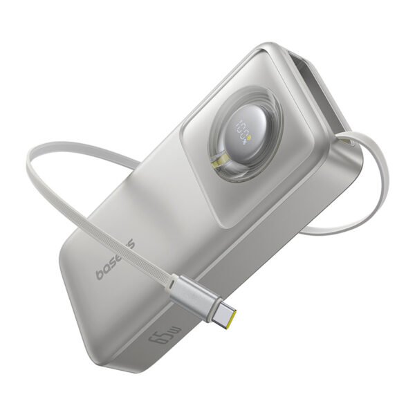 Baseus Free2Pull 65W 20000mAh Power Bank with Retractable Cable - Image 3