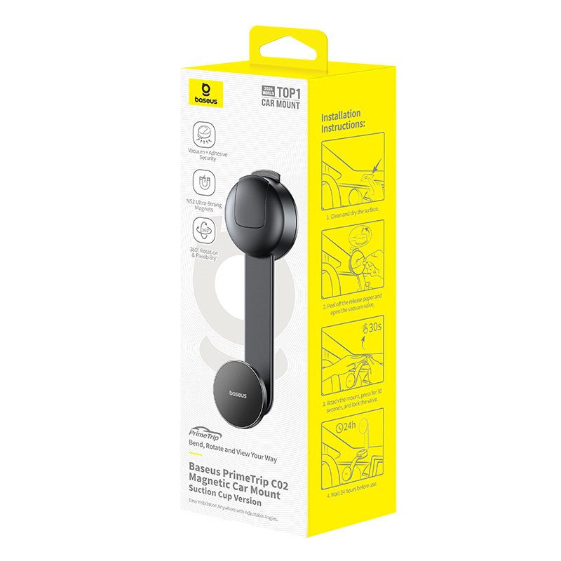 Baseus PrimeTrip C02 Magnetic Car Mount Suction Cup Version - Image 14