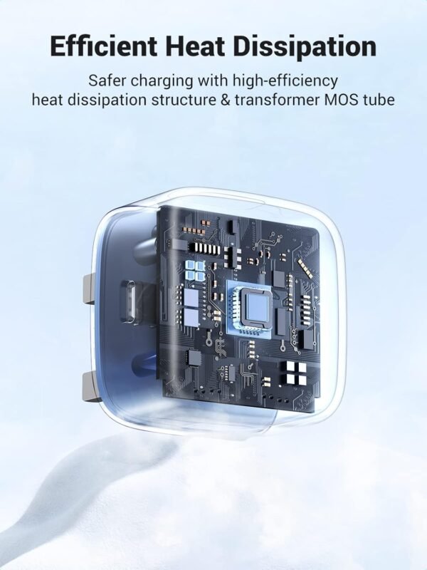 UGREEN 20W Type-C PD Fast Charger UK - Blue Edition - Image 7