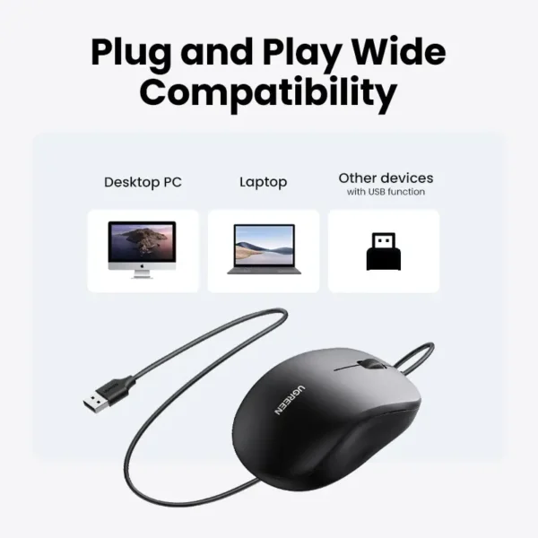 UGREEN Wired Mouse - 90789 - Image 5