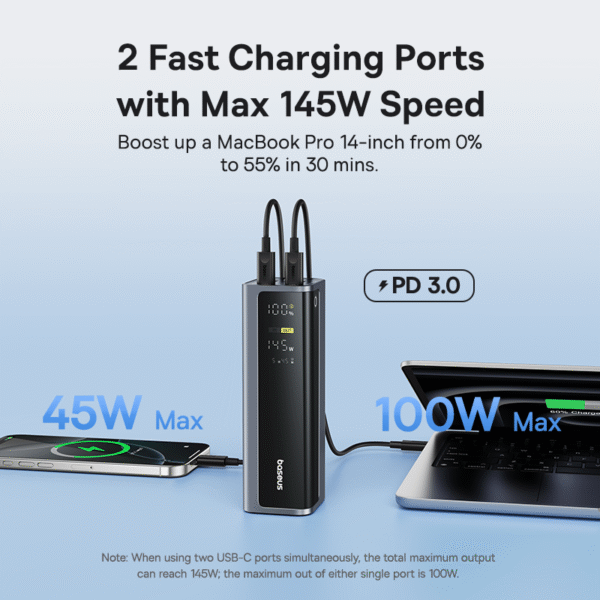 Baseus EnerGeek GP12 145W 20800mAh Power Bank - Image 8