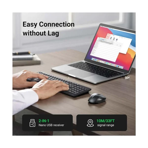 UGREEN Wireless Keyboard and Mouse Combo – 35740 - Image 6