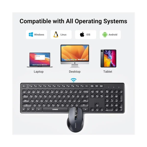 UGREEN Wireless Keyboard and Mouse Combo – 35740 - Image 10