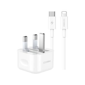 Recci 20W PD Fast Charger with Type-C to Lightning 1 Meter Cable - RCK-03UCL