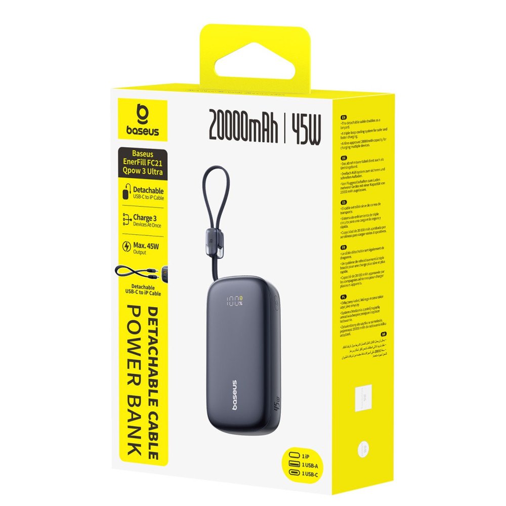 Baseus EnerFill FC21 QPow 3 Ultra 20000mAh 45W Power Bank - Image 10