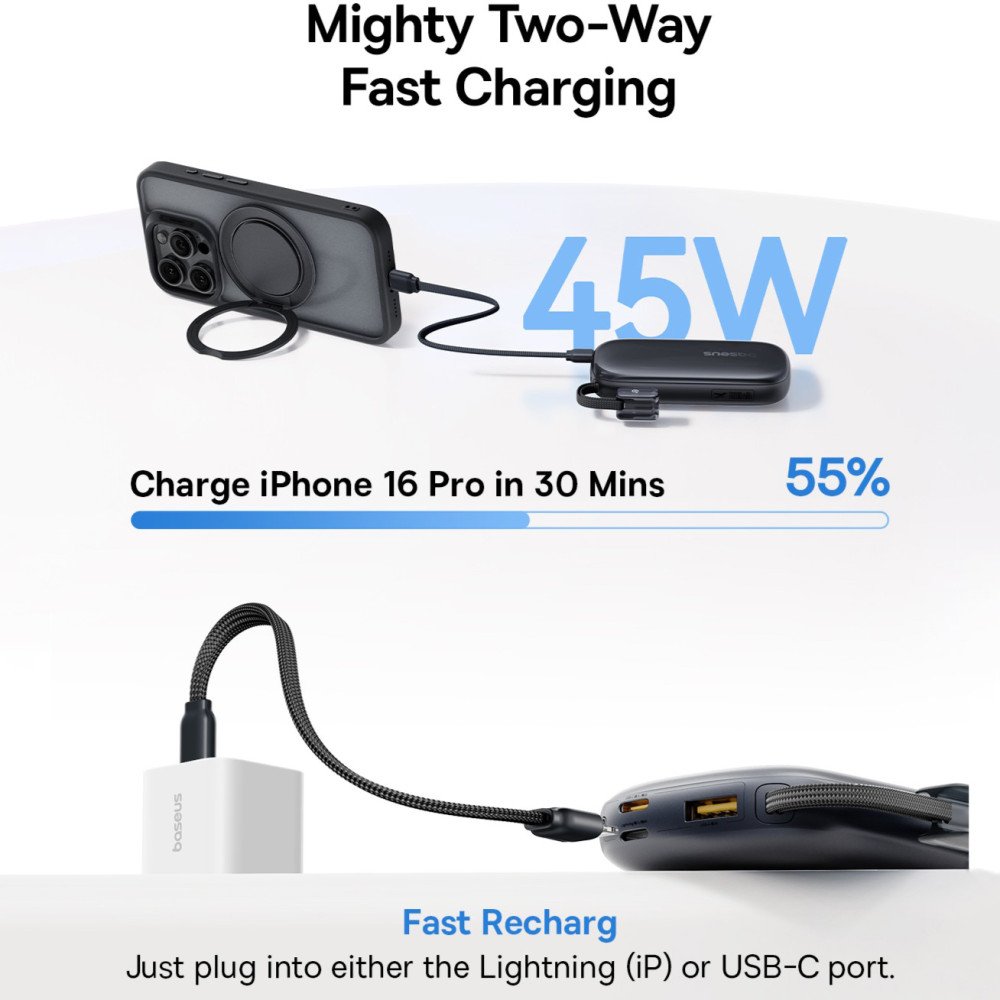 Baseus EnerFill FC21 QPow 3 Ultra 20000mAh 45W Power Bank - Image 5