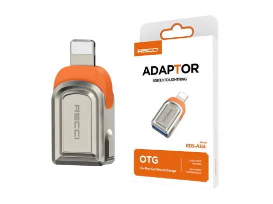 Recci USB 3.0 to Lightning OTG Adapter - RDS-A16L - Image 5