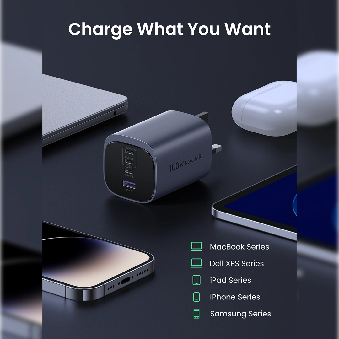 UGREEN Nexode S 100W 4-Port GaN Fast Charger - Image 5