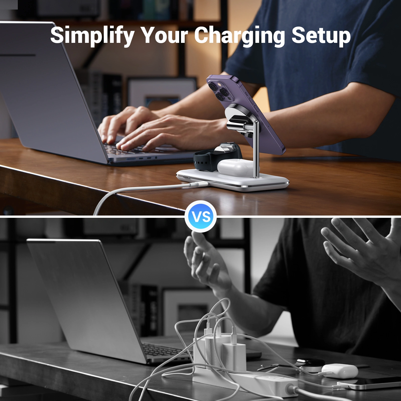 UGREEN 15W 3-in-1 Qi2 Wireless Charger - Image 8