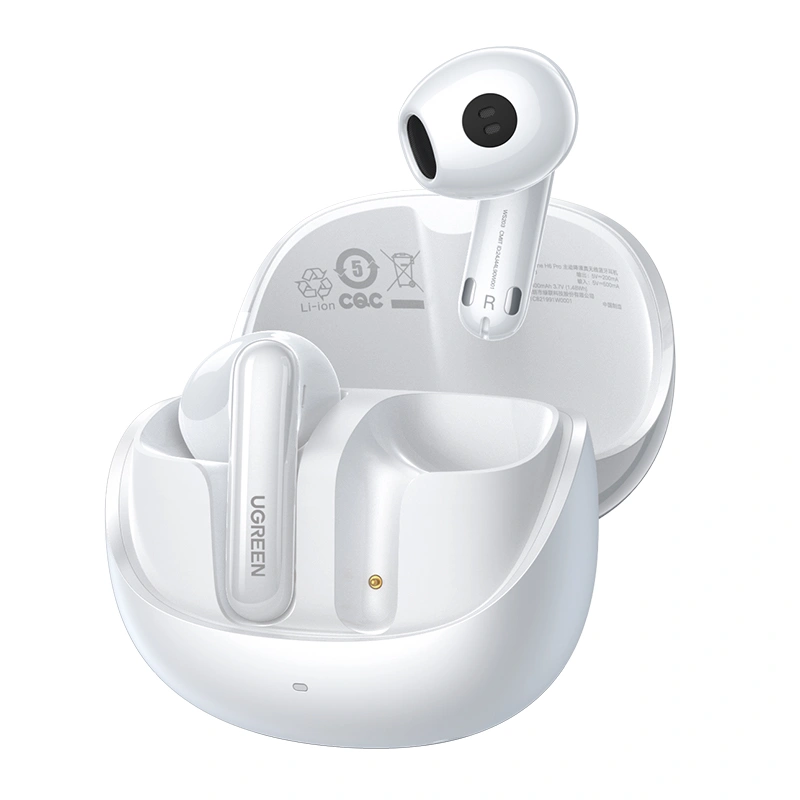UGREEN HiTune H6 Pro Hybrid Active Noise-Cancelling Earbuds White – WS203 – 35873